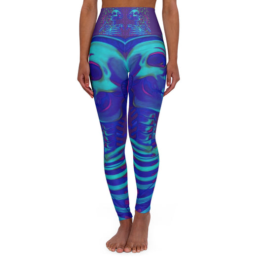 Musical Skeleton High Waisted Yoga Leggings