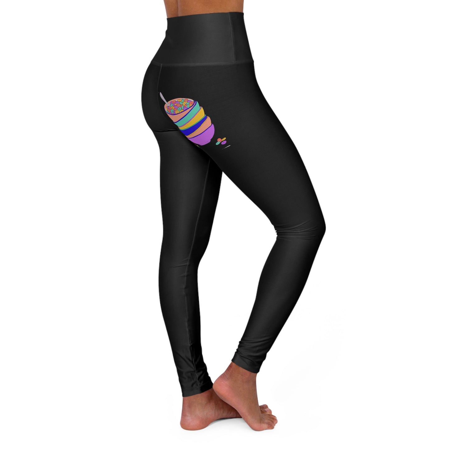 Cereal Killer High Waisted Yoga Leggings (AOP)