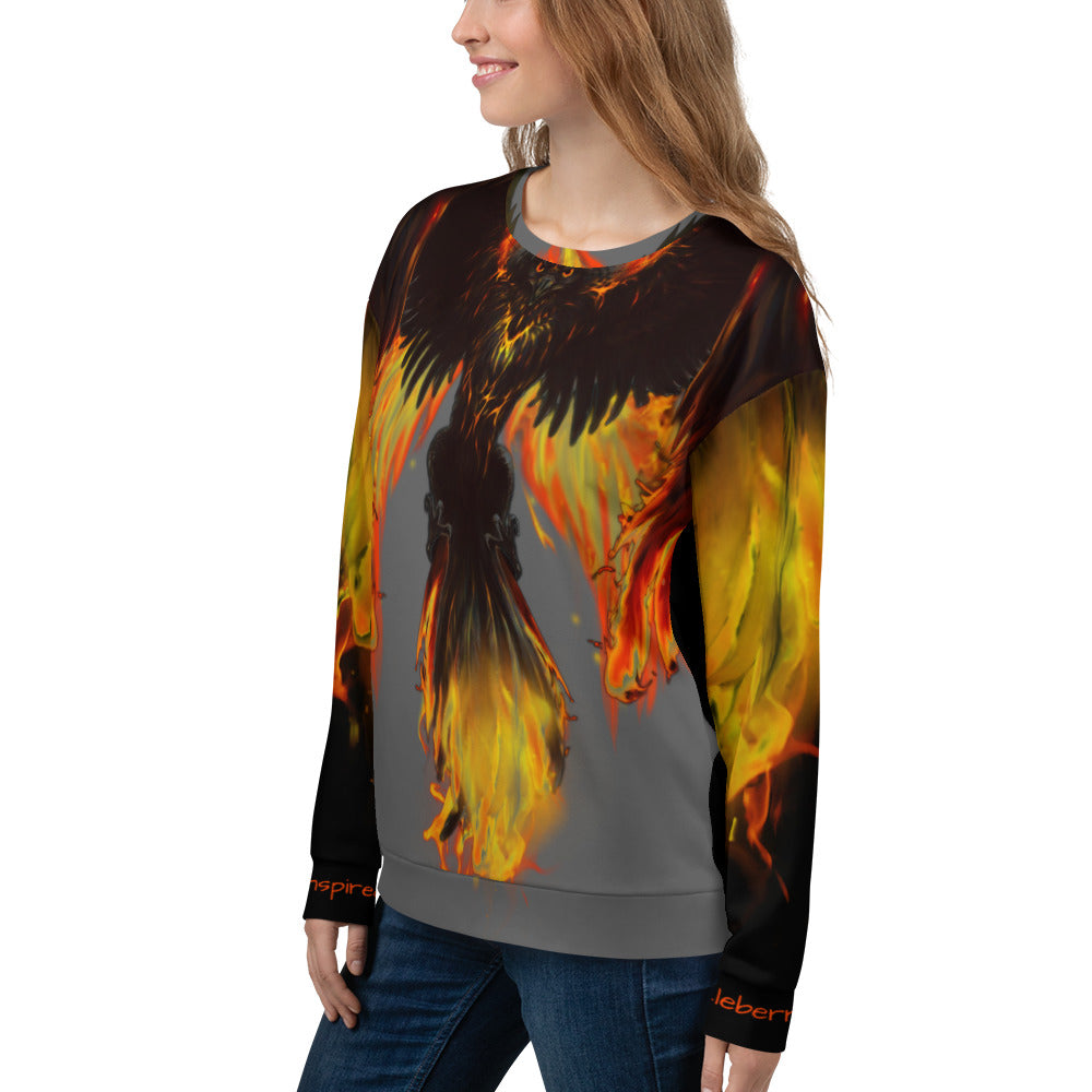 Dark Phoenix Flaming Unisex Sweatshirt