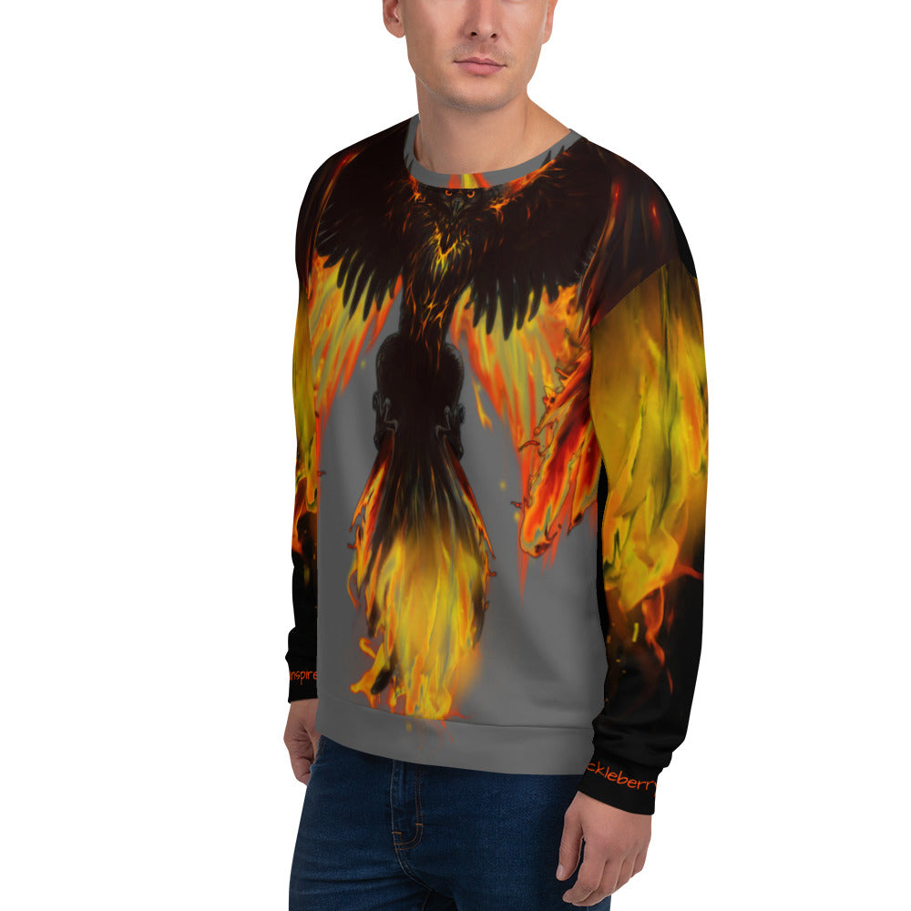 Dark Phoenix Flaming Unisex Sweatshirt