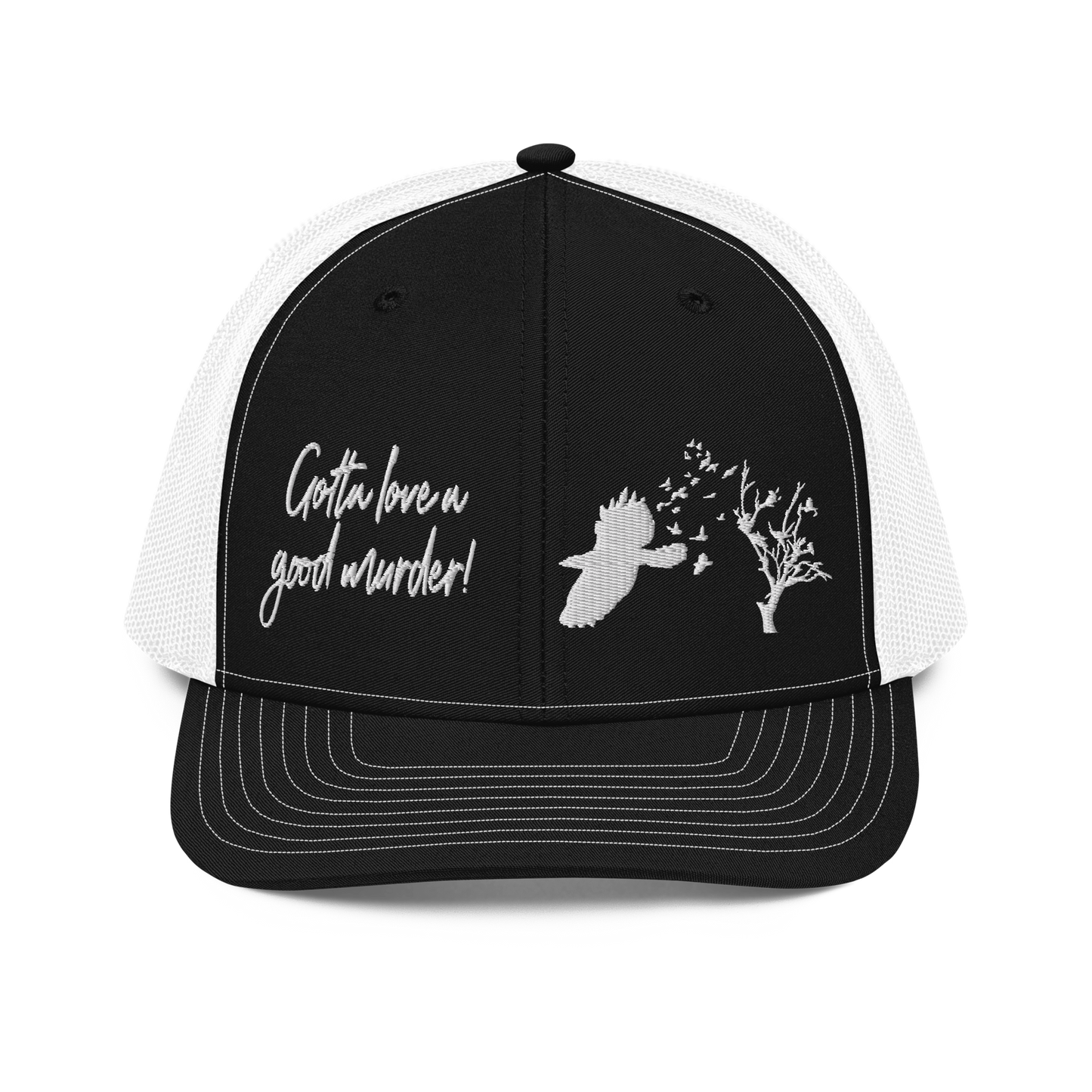 Good Murder White Trucker Cap