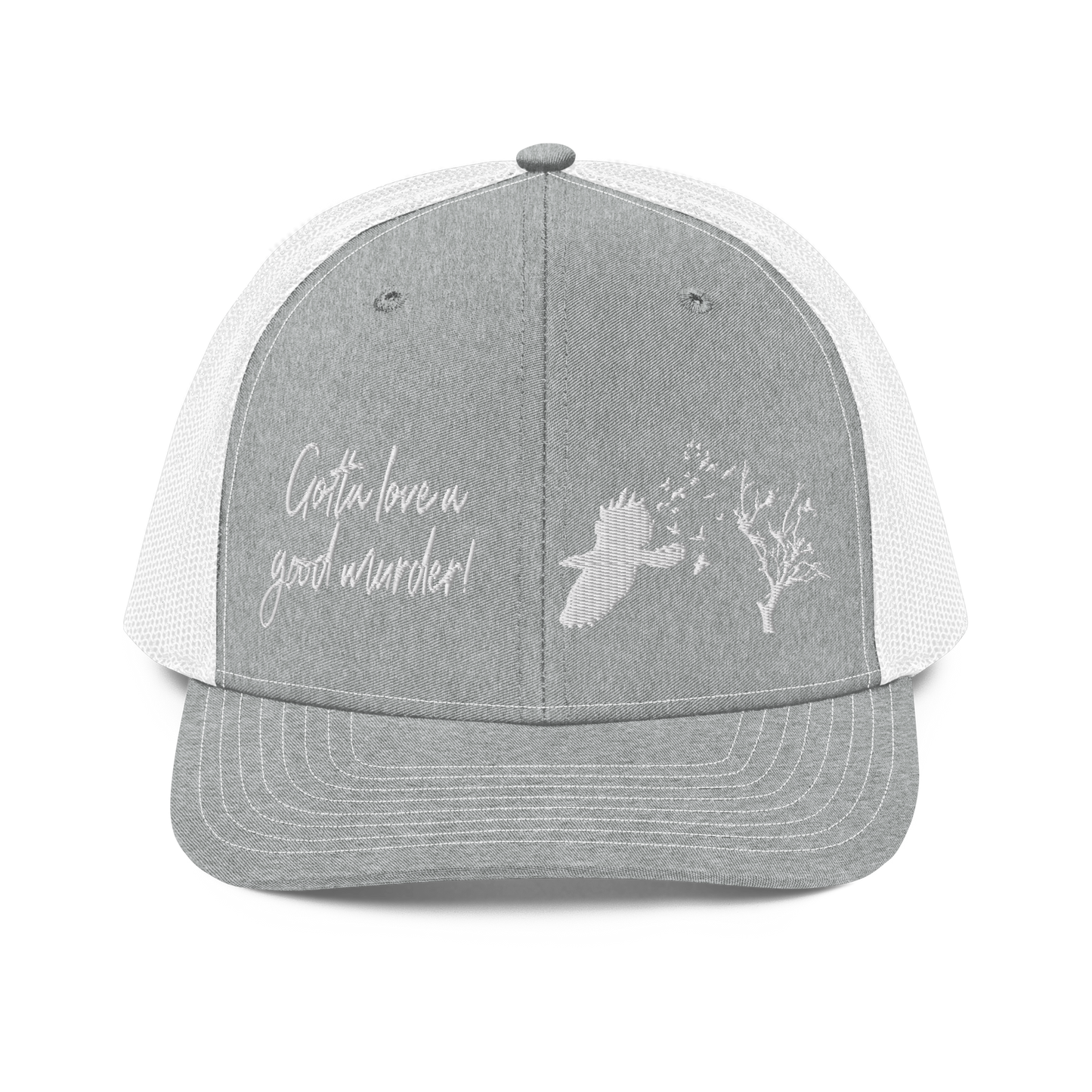 Good Murder White Trucker Cap